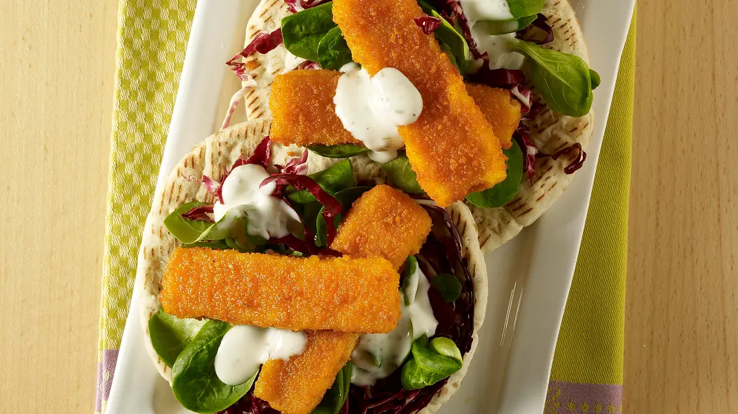 Fischstäbchen-Pita Rezept - Foto: LECKER @ Bauer Media Group Fischstäbchen-Pita Rezept - Foto: LECKER @ Bauer Media Group