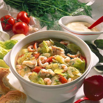Fischsuppe mit Aioli Rezept Fischsuppe mit Aioli Rezept