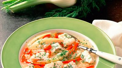 Fischsuppe mit Fenchel und Paprika Rezept - Foto: Klemme