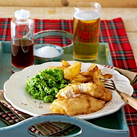 Fish And Chips Mit Gestampften Erbsen Rezept Lecker