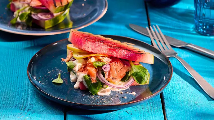„Fish ’n’ Fruit“-Sandwich Rezept - Foto: LECKER @ Bauer Media Group „Fish ’n’ Fruit“-Sandwich Rezept - Foto: LECKER @ Bauer Media Group