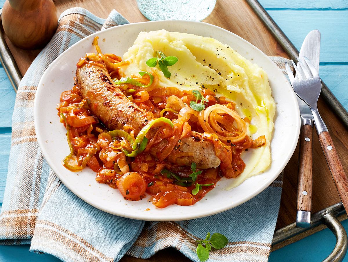 Fixe Bratwurst mit Porree-Sößchen Rezept