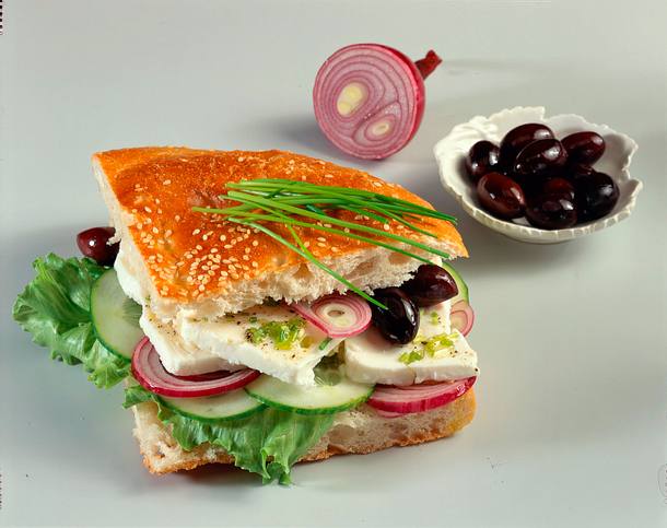 Fladenbrot mit Schafkäse Rezept Fladenbrot mit Schafkäse Rezept