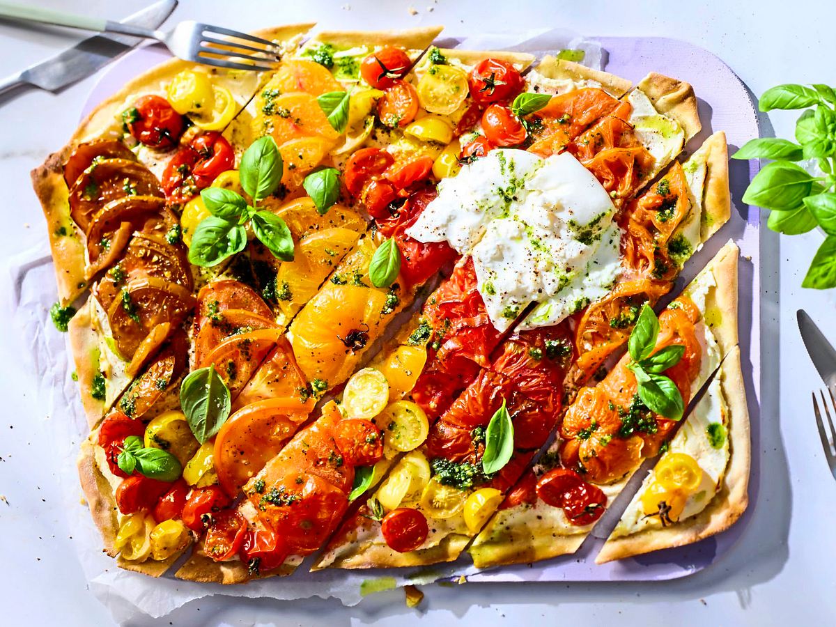 Flammkuchen Caprese-Art Rezept