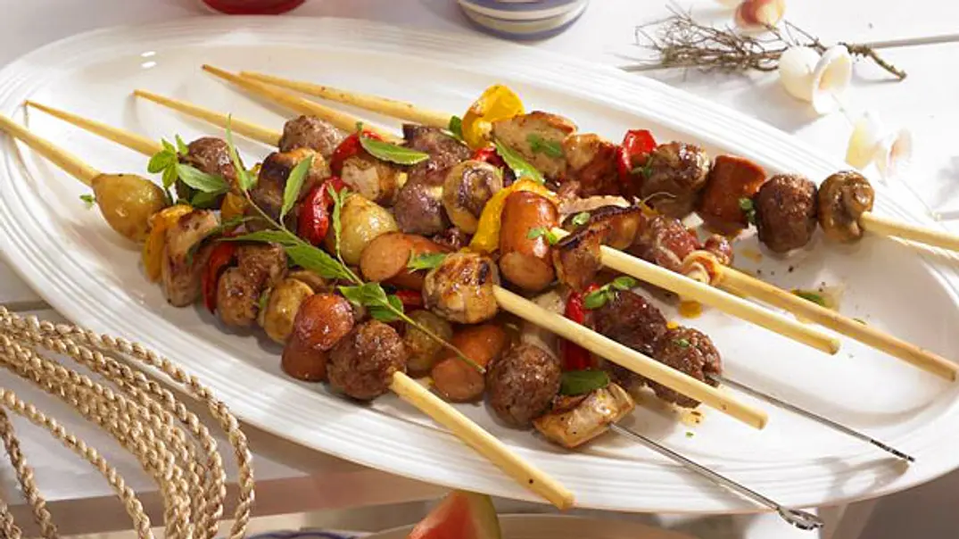 Fleisch-Gemüse-Spieße XXL Rezept - Foto: LECKER @ Bauer Media Group