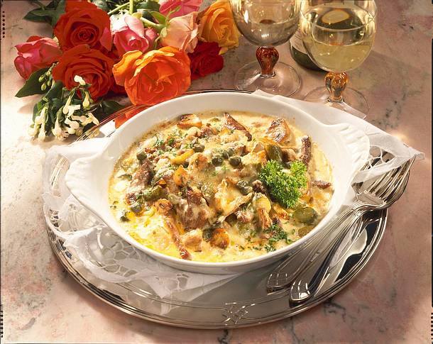 Fleischauflauf "Stroganoff" Rezept Fleischauflauf "Stroganoff" Rezept