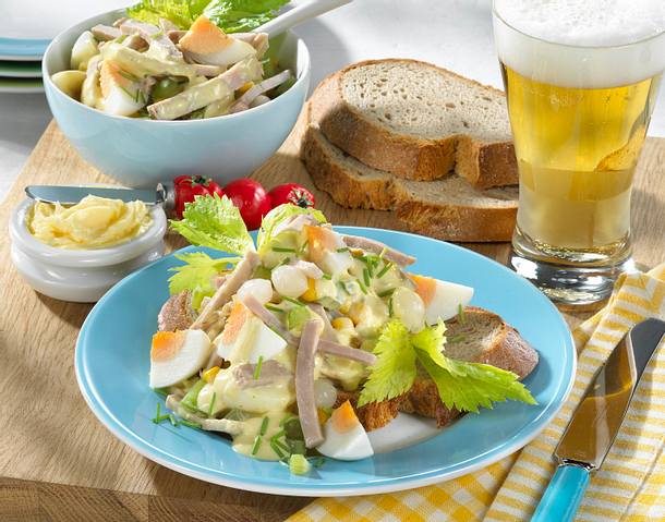 Fleischsalat mit Senfsoße Rezept Fleischsalat mit Senfsoße Rezept