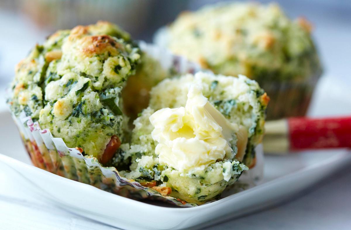 Florentine Muffins (Herzhafte Spinat-Ricotta-Muffins) Rezept