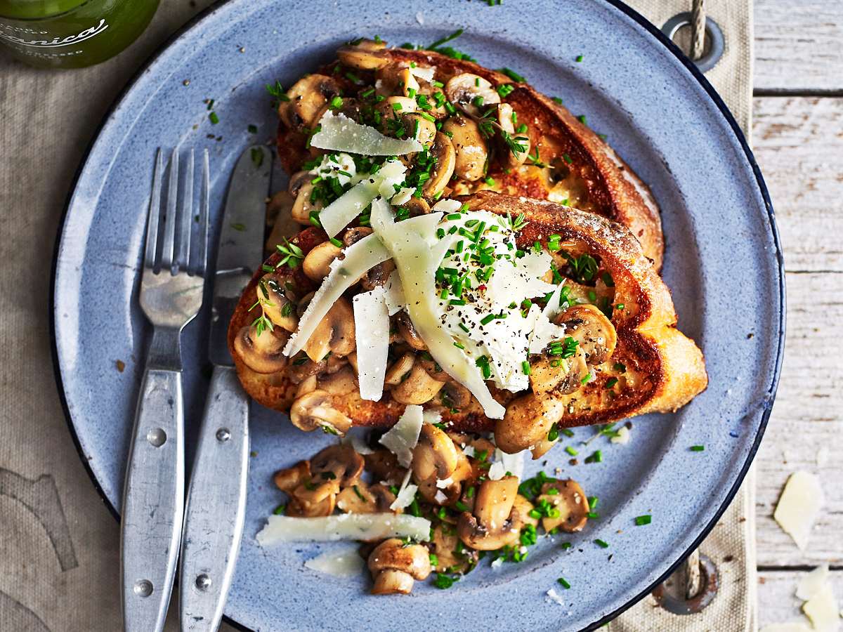 Flotte Champignon-Crostini Rezept