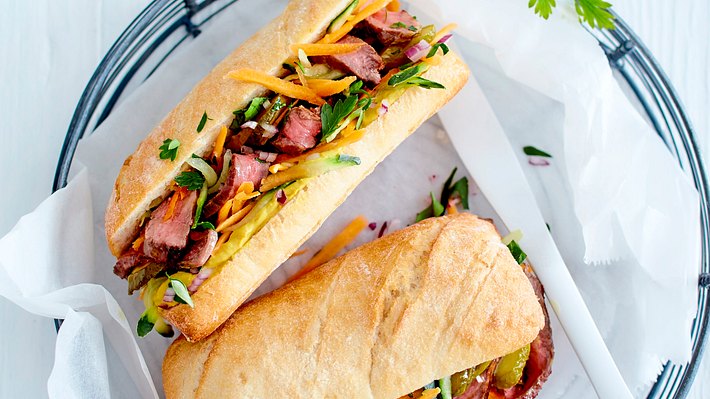 Flotte Steak-Croques zum Feierabend Rezept - Foto: House of Food / Bauer Food Experts KG