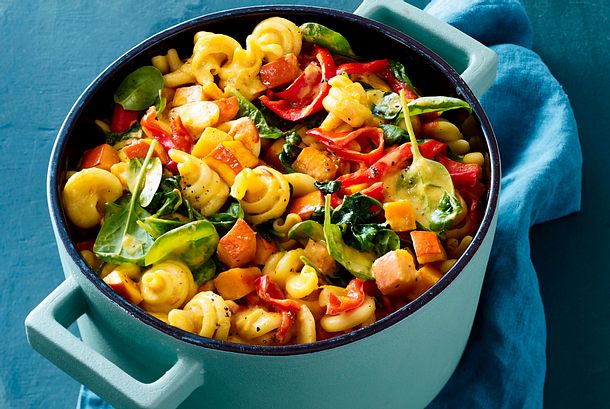 Flotter Pott: Herbstliches Nudel-Curry Rezept