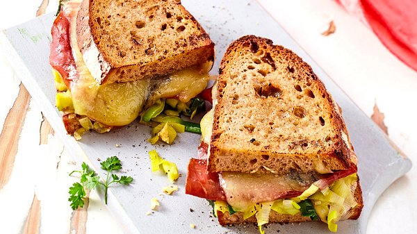 Flottes Bündner-Fleisch-Sandwich Rezept - Foto: House of Food / Bauer Food Experts KG