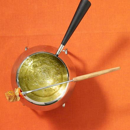 Fonduetopf mit Spieß Rezept Fonduetopf mit Spieß Rezept