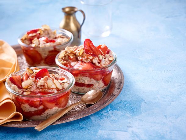 Food-Mandala – Haferbrei mit Erdbeeren Rezept Food-Mandala – Haferbrei mit Erdbeeren Rezept