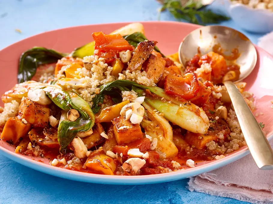 Food-Mandala – Süßkartoffel-Curry Rezept
