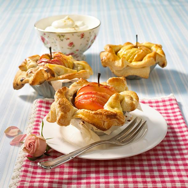 Französische Apfeltarteletts Rezept Französische Apfeltarteletts Rezept