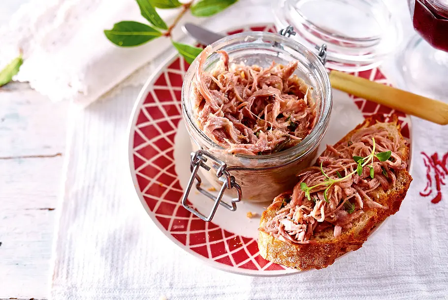 Französische Entenrillette Rezept Französische Entenrillette Rezept