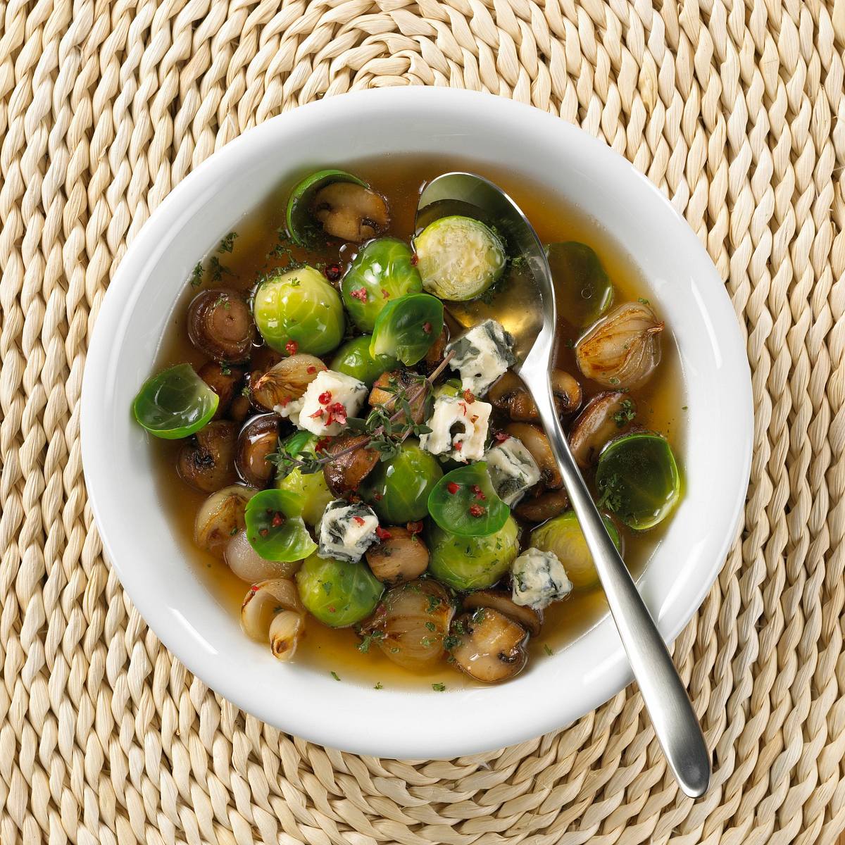 Französische Rosenkohlsuppe Rezept