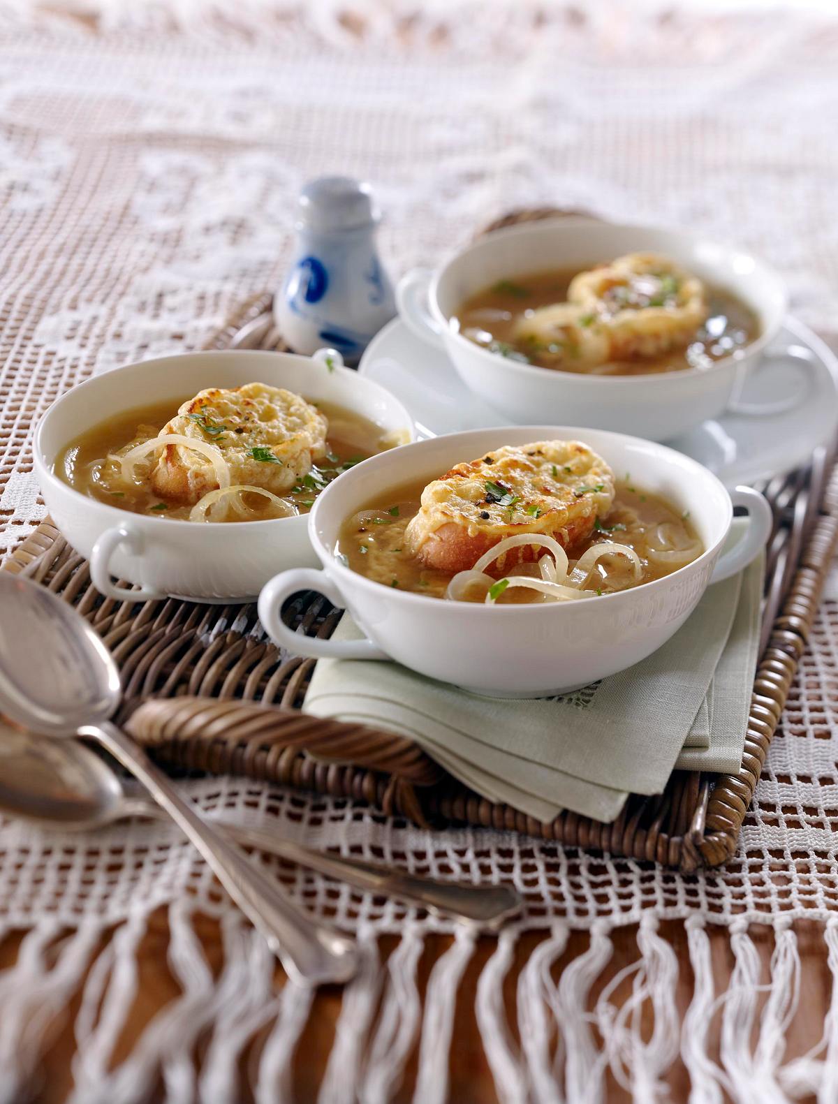 Französische Zwiebelsuppe Rezept