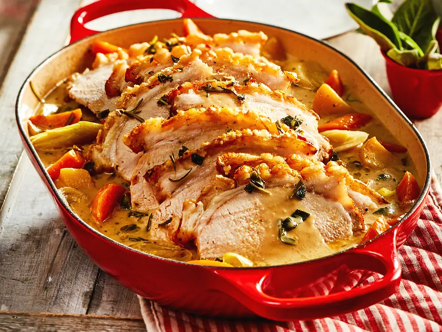 franzoesischer Schweinebraten nach Art der Bäcker Rezept Französischer Schweinebraten nach Art der Bäcker Rezept
