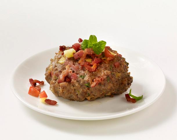 Frikadelle mit Apfel, Majoran und Speck Rezept Frikadelle mit Apfel, Majoran und Speck Rezept