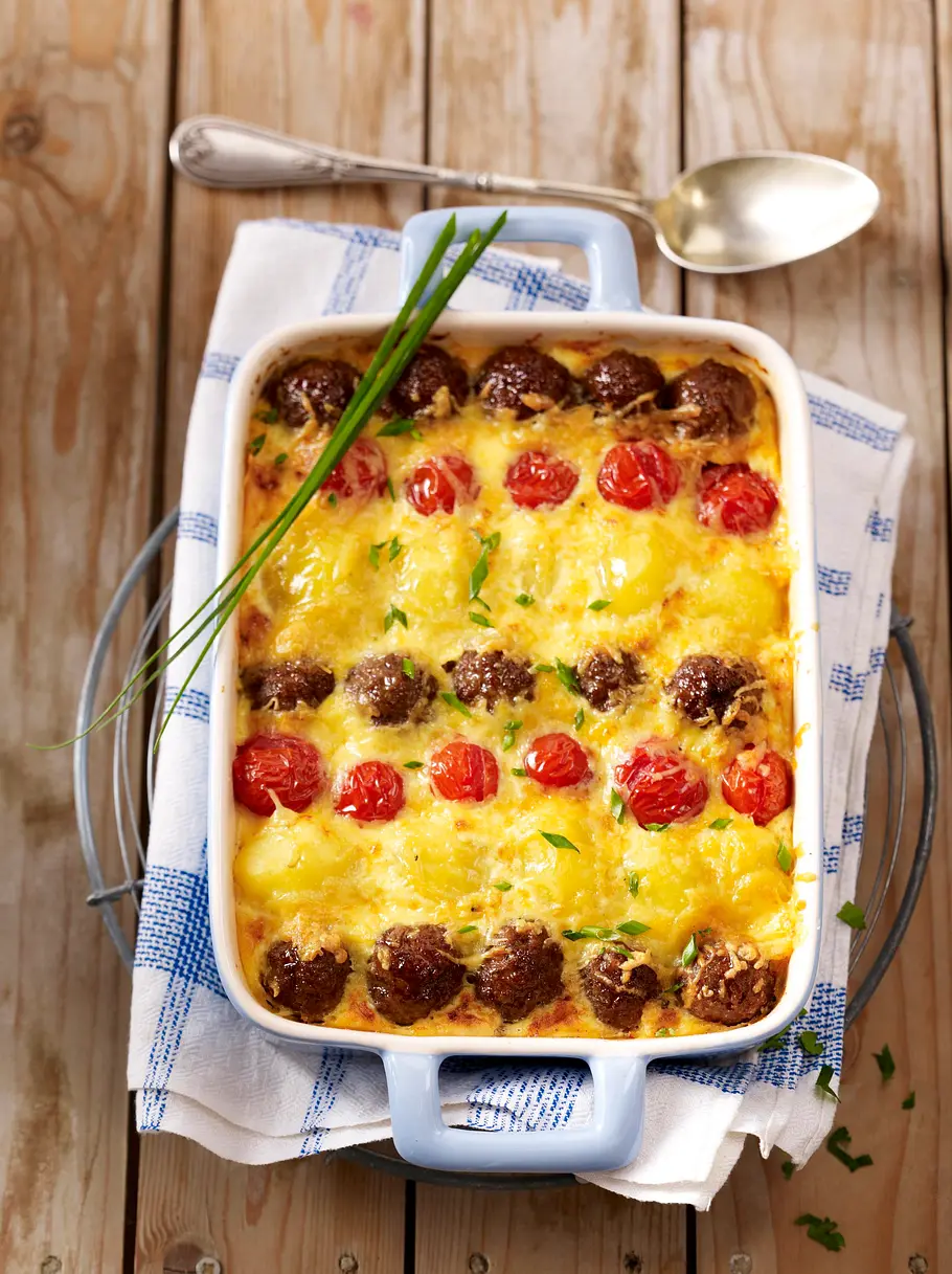 Frikadellen-Kartoffel-Auflauf Rezept Frikadellen-Kartoffel-Auflauf Rezept