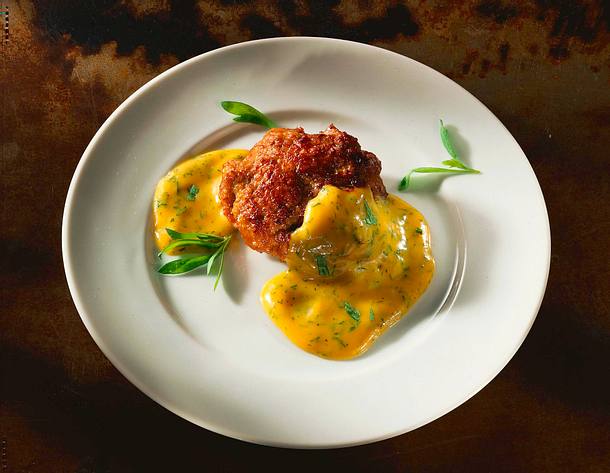 Frikadellen mit Estragon-Senfsoße Rezept Frikadellen mit Estragon-Senfsoße Rezept