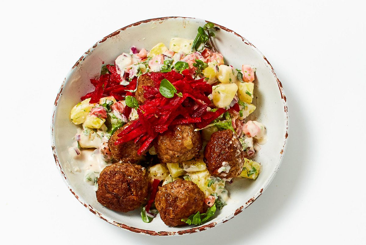 Frikadeller mit Kartoffelsalat Rezept