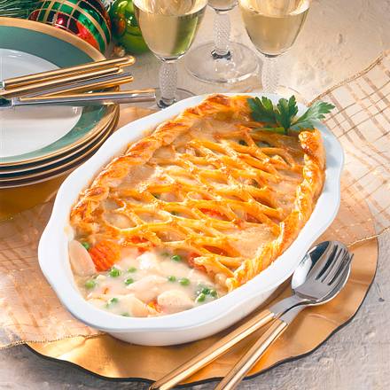 Frikassee mit Blätterteigkruste Rezept