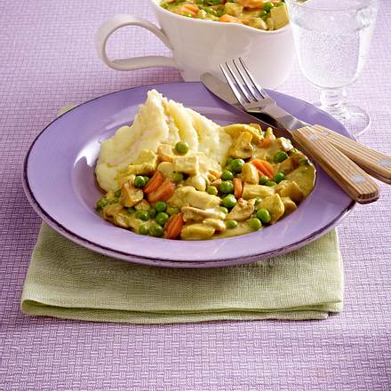 Frikassee mit Kartoffelpüree Rezept Frikassee mit Kartoffelpüree Rezept