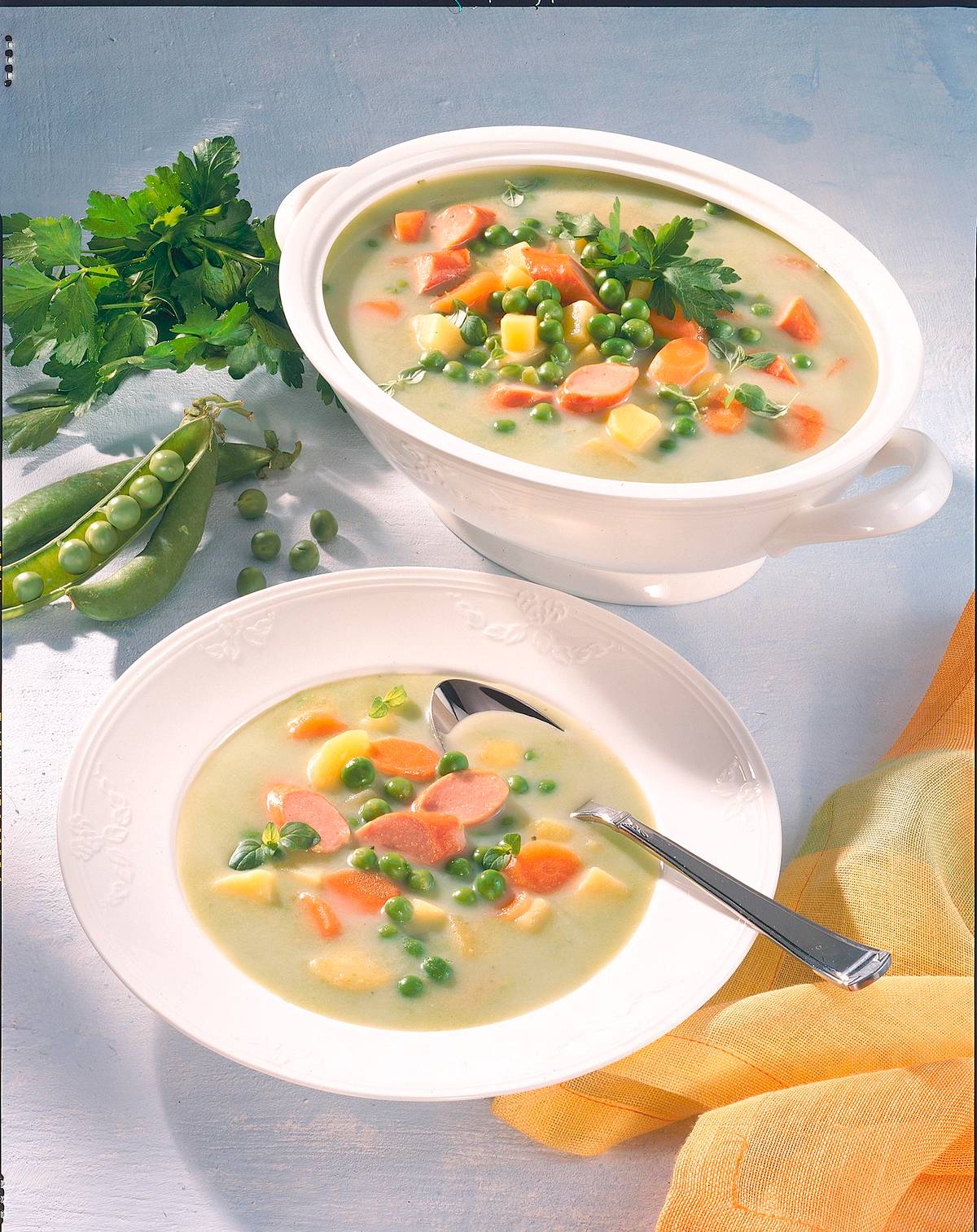 Frische Erbsensuppe Rezept