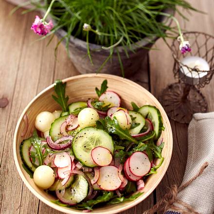 Frischer Gurken-Melonen-Salat Rezept