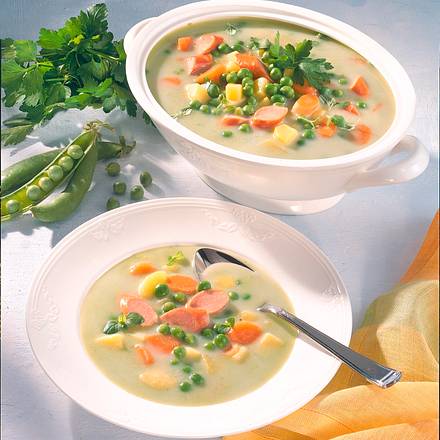 Frischer Sommer-Erbsen-Topf Rezept Frischer Sommer-Erbsen-Topf Rezept