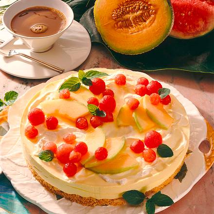 Frischkäse-Melonen-Torte Rezept Frischkäse-Melonen-Torte Rezept