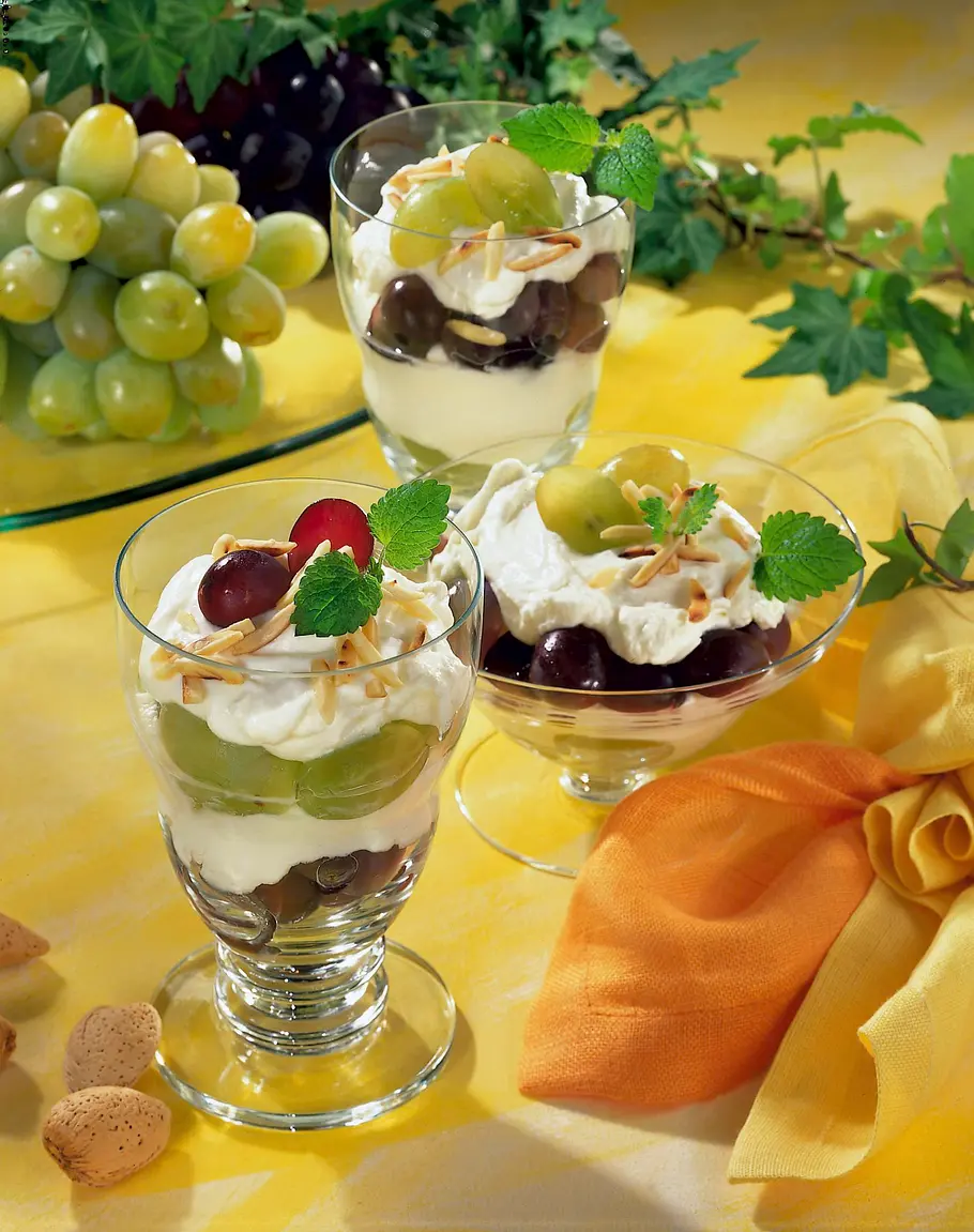 Frischkäse-Creme mit Weintrauben Rezept