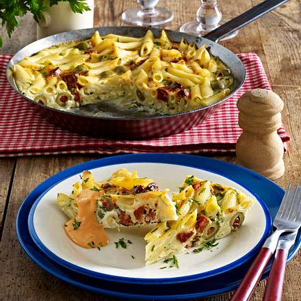 Frittata mit Chorizo und Paprikasoße Rezept Frittata mit Chorizo und Paprikasoße Rezept