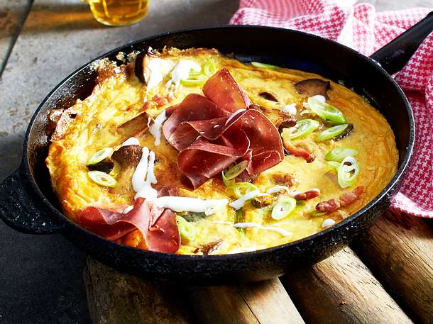 Frittata mit Kräuterseitlingen Rezept Frittata mit Kräuterseitlingen Rezept