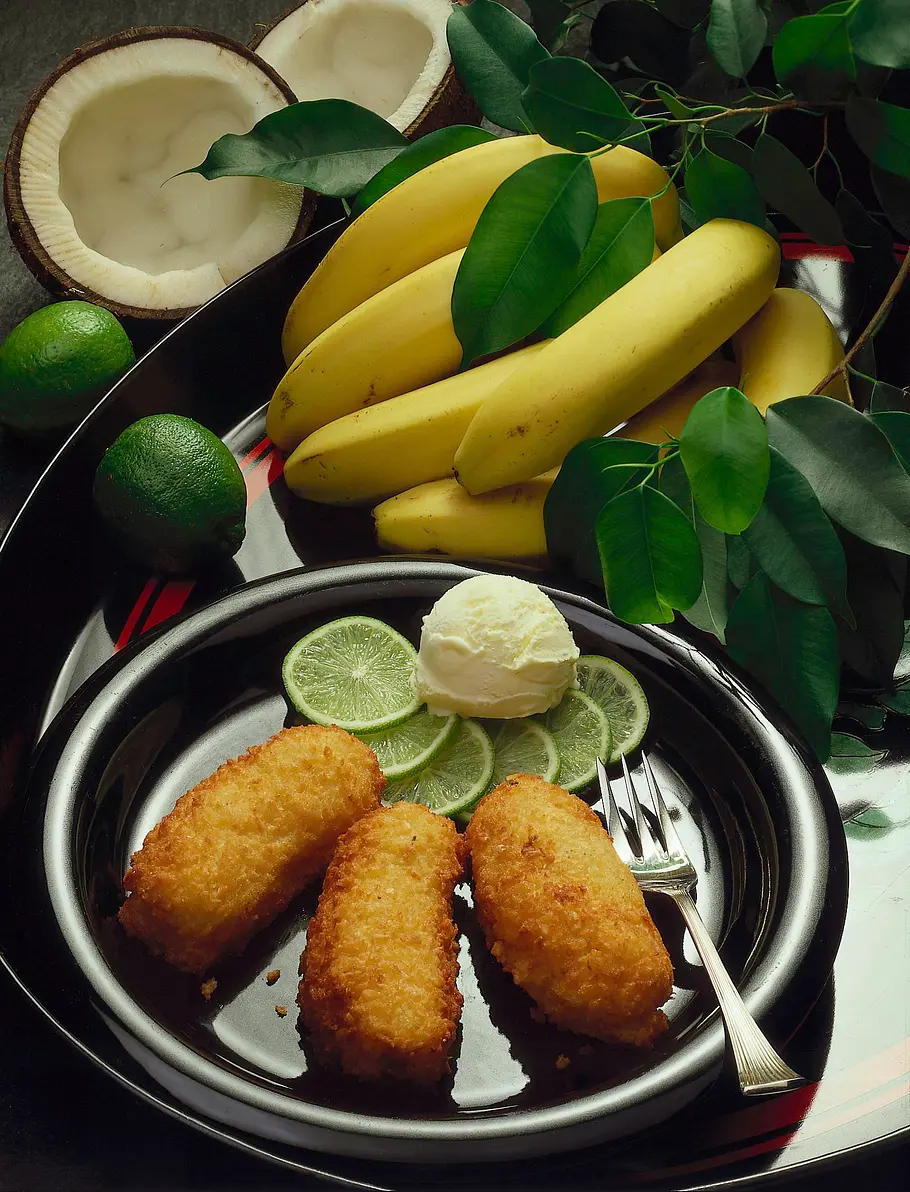 Frittierte Bananen Rezept Frittierte Bananen Rezept