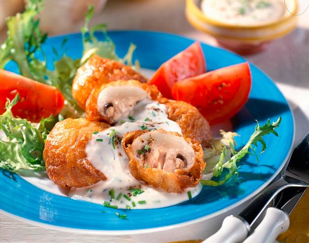 Frittierte Champignons Rezept Frittierte Champignons Rezept