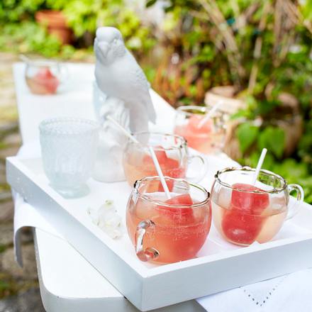 Frozen Melonenlollis im Sekt Rezept