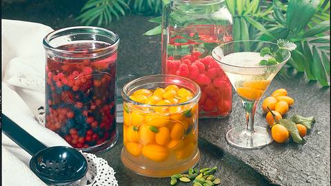 Früchte in Alkohol: Himbeeren in weißem Bacardi Rezept - Foto: Horn