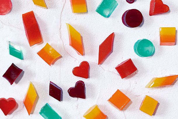 Fruchtgummi-Schwipsis „Beeren-Mocktail“ Rezept