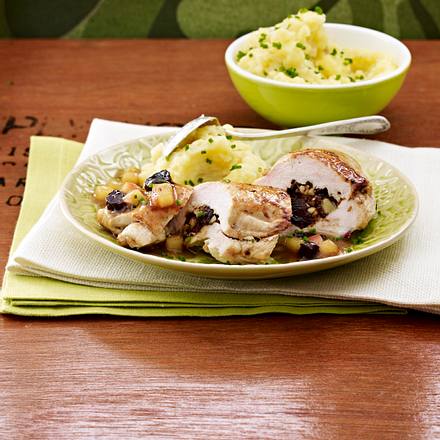 Fruchtig gefüllte Hähnchenschnitzel Rezept Fruchtig gefüllte Hähnchenschnitzel Rezept