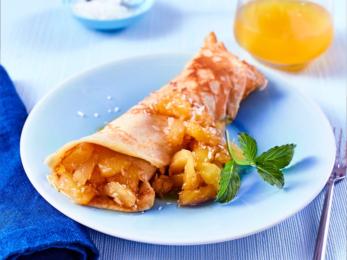 Fruchtige Ananas-Crepes Rezept