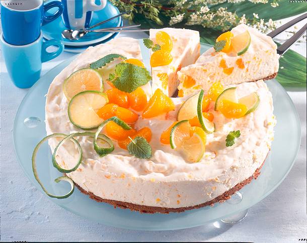 Fruchtige Mandarinen-Quark-Torte Rezept Fruchtige Mandarinen-Quark-Torte Rezept