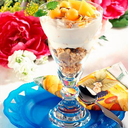 Fruchtige Melonen-Quarkspeise Rezept Fruchtige Melonen-Quarkspeise Rezept