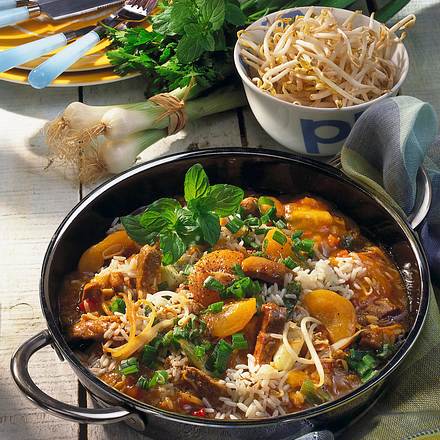 Fruchtige Reispfanne Rezept Fruchtige Reispfanne Rezept