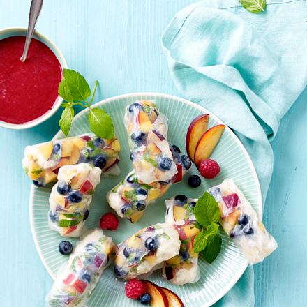 Fruchtige Sommerrollen Rezept Fruchtige Sommerrollen Rezept