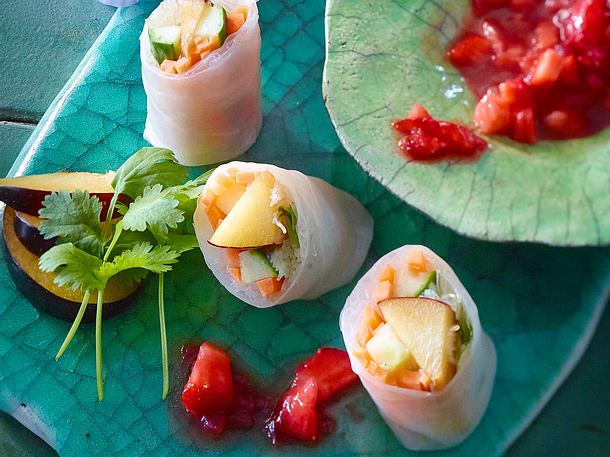 Fruchtige Sommerrollen Rezept Fruchtige Sommerrollen Rezept