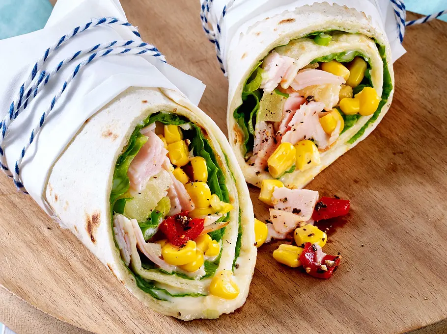 Fruchtiger Hähnchen-Wrap Fruchtiger Hähnchen-Wrap